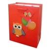 Fabricantes de China, bolsas de regalo de compras con forro blanco contratadas con animales festivos rojos de dibujos animados 1