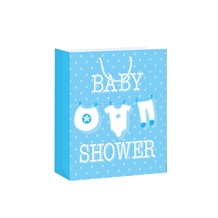 Recycled Biodegradable Cute Baby Gift Packing Paper Shopping Bags 2