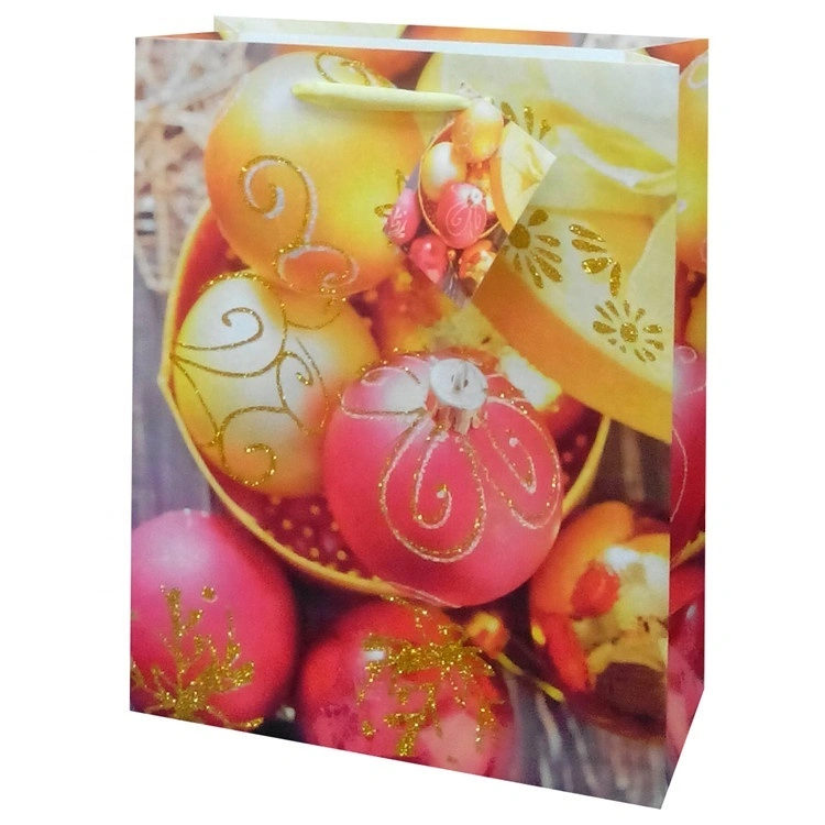 Hot Selling Handmade Lovely Foldable Gift Carry Paper Bag With Yellow Ribbon Handle 1