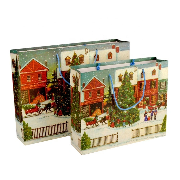 Custom Printed Colorful Portable Eco-friendly Durable Children Gift Paper Bags 1
