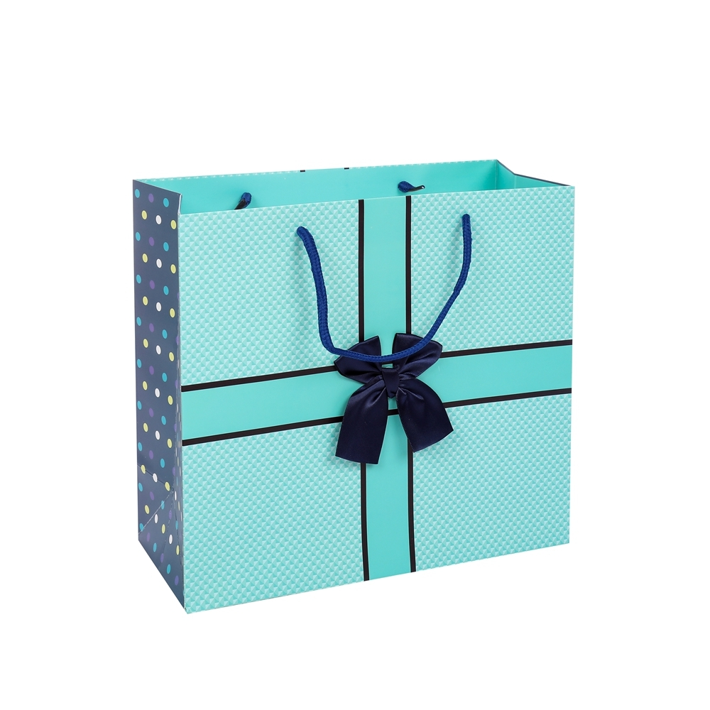 Fashion New Product Eco-friendly Birthday Present Packaging Paper Gift Bags With Rope Handles 1