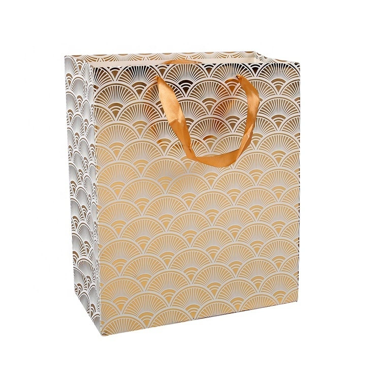 Sacs en papier Kraft colorés à impression personnalisée, vente en gros, respectueux de l'environnement, avec poignées, vente en gros, 2019 1