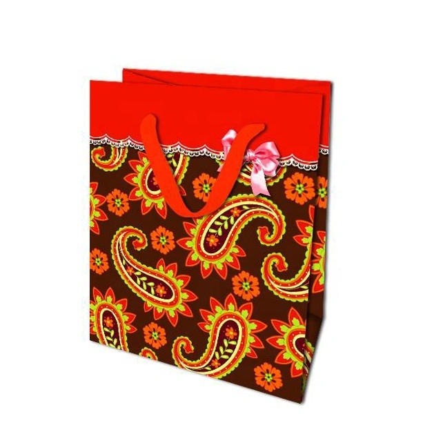 Sac en papier cadeau de noël imprimé sur mesure, pliable et Recyclable, Promotion 2019, pour fête d'anniversaire 3