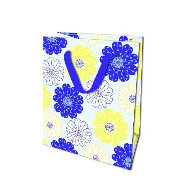 Sac en papier cadeau de noël imprimé sur mesure, pliable et Recyclable, Promotion 2019, pour fête d'anniversaire 2