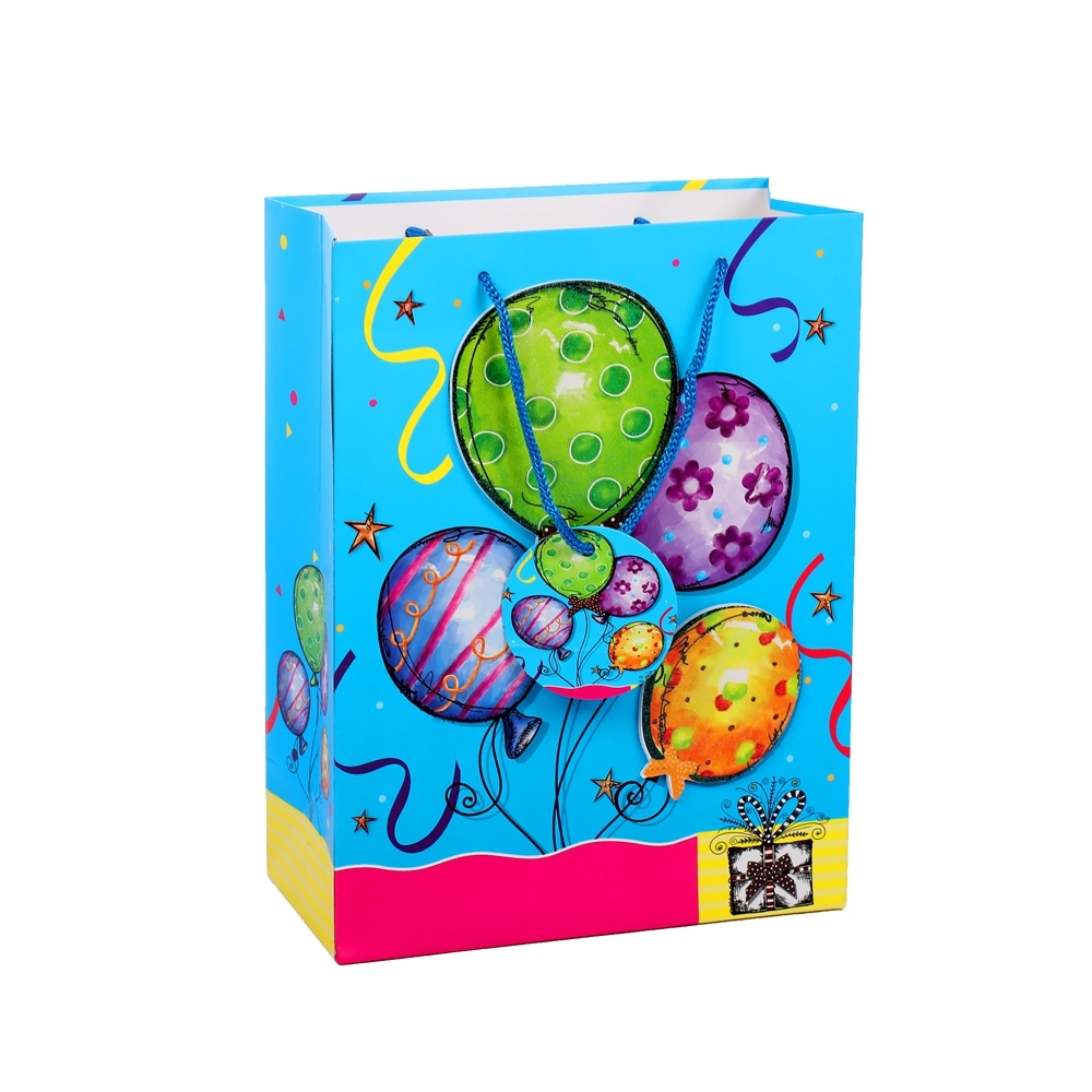 Acquista 2019 Sacchetto di carta regalo quadrato stampato a colori riutilizzabile alla moda con cartone piccolo 1