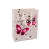 Venta caliente 3D Bowknot Durable Bolsas de regalo de papel Kraft con mango torcido1 1