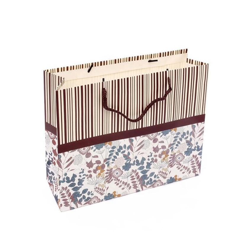 Stocked Paper Merchandise Bags Paper Bag Crafts For Gifts Stripe Cute Printing Paper Bags 1