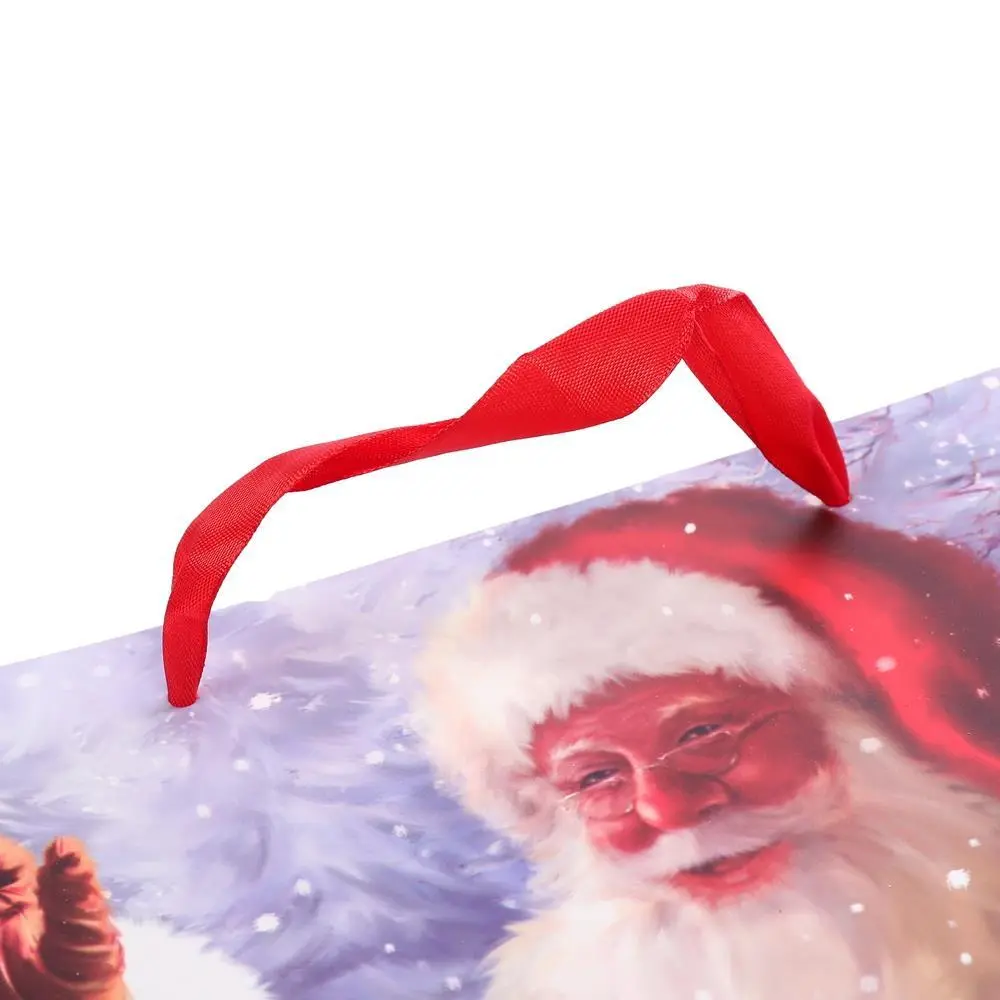 El grado superior imprimió los bolsos de regalo de embalaje de Navidad laminados coloridos hermosos de las bolsas del logotipo 5