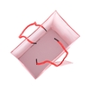 Bolsos de compras florales rojos plegables del regalo del diseño elegante festivo de lujo con las manijas 2