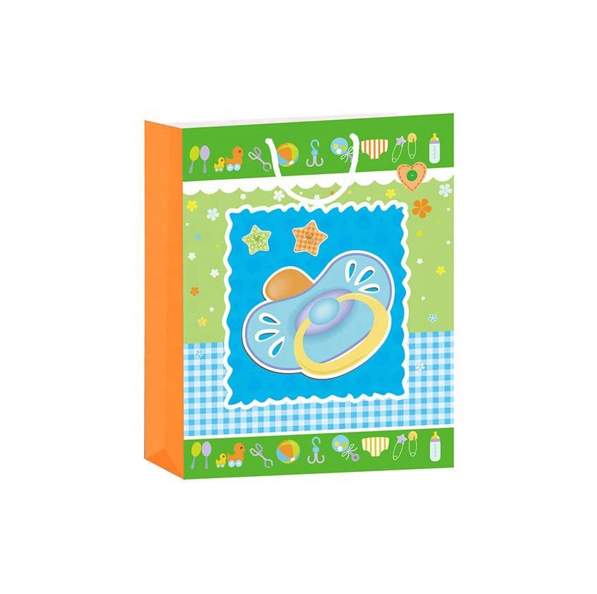 Promotional Heavy-Duty Embossing Colorful Craft Shopping Paper Gift Bag 1