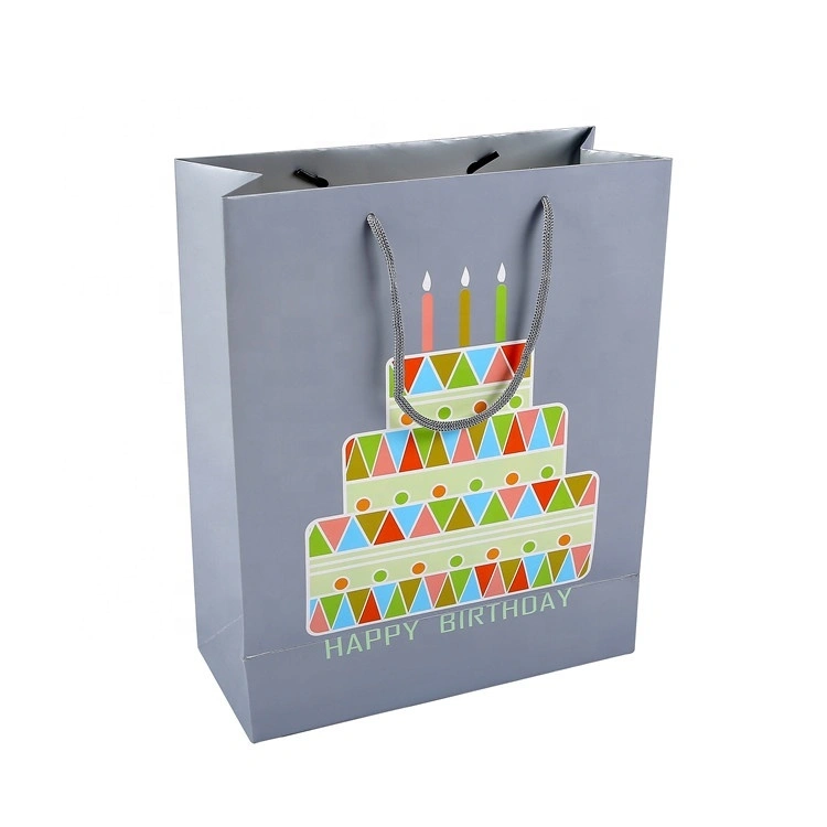 Il sacchetto di carta regalo di design dei cartoni animati di Natale fatto a mano fai-da-te più venduto con manico 2