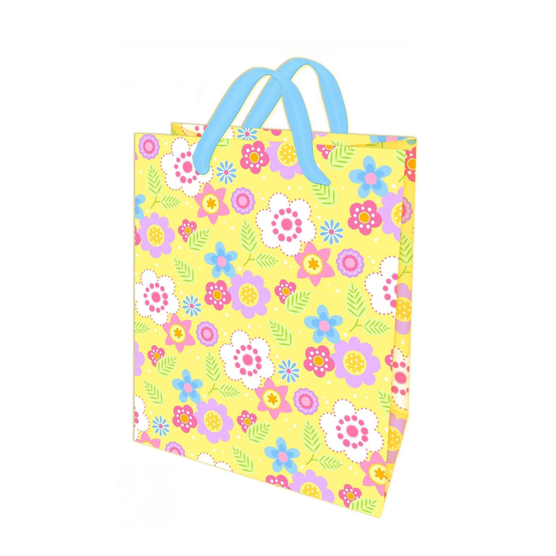 Sac de papier de cadeau d'emballage de bouteille de vin rouge brillant imprimé par coutume durable de luxe avec la poignée de corde 3