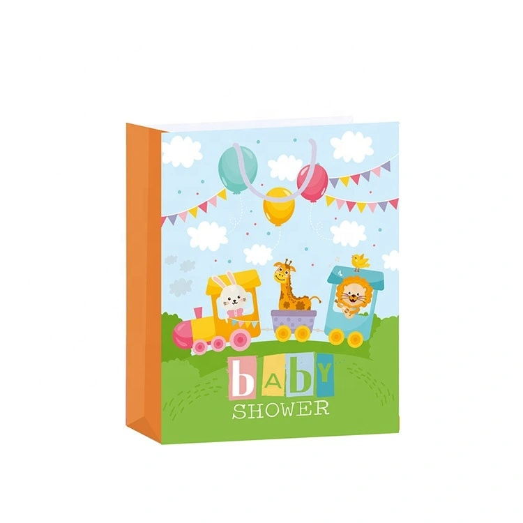Sacchetti di carta Kraft regalo per bambini mini quadrati colorati ecologici cinesi 1