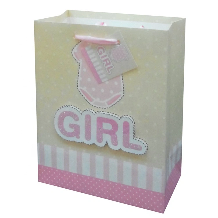 Sacchetto regalo di carta per imballaggio natalizio dal design speciale promozionale con fondo quadrato per bambini 2
