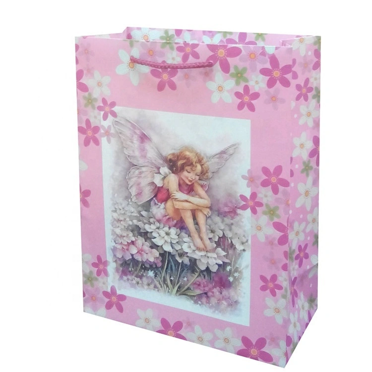 Sacchetto regalo di carta per imballaggio natalizio dal design speciale promozionale con fondo quadrato per bambini 6