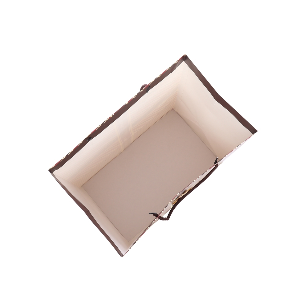 Sacs de courses en gros, sac en papier imprimé coloré marron, prix bon marché, sac cadeaux, sac en papier de Production pour anniversaire 3