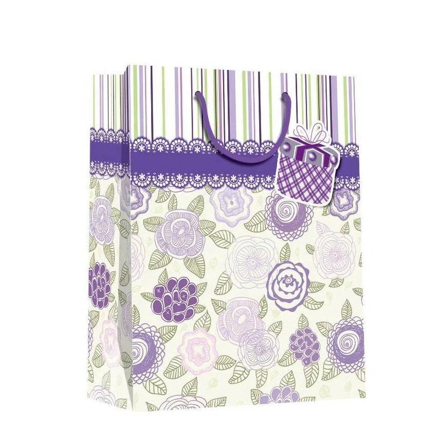 Bolsos de mano de papel prominentes resistentes para compras con estampado de leopardo al por mayor de nuevos productos 2
