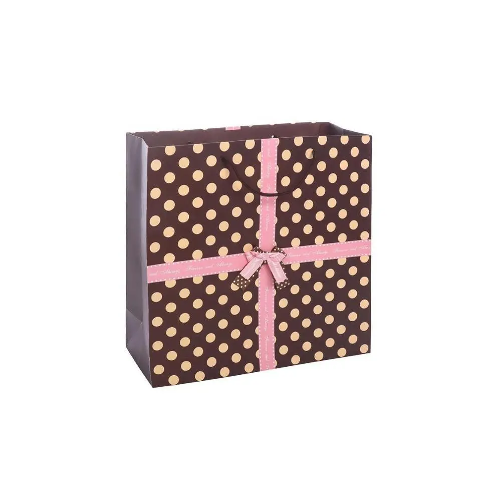 Fashionable New Design Eco-Friendly Recyclable Kraft High-End Gift Paper Bags For Shopping 1
