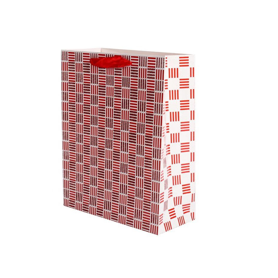 Sacs cadeaux en papier kraft écologiques à fond carré coloré de conception personnalisée en gros 1