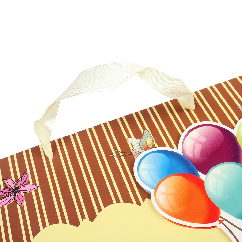 Sacchetti regalo in carta fantasia per feste di compleanno per bambini stampati con cartoni animati personalizzati con manici in corda 3