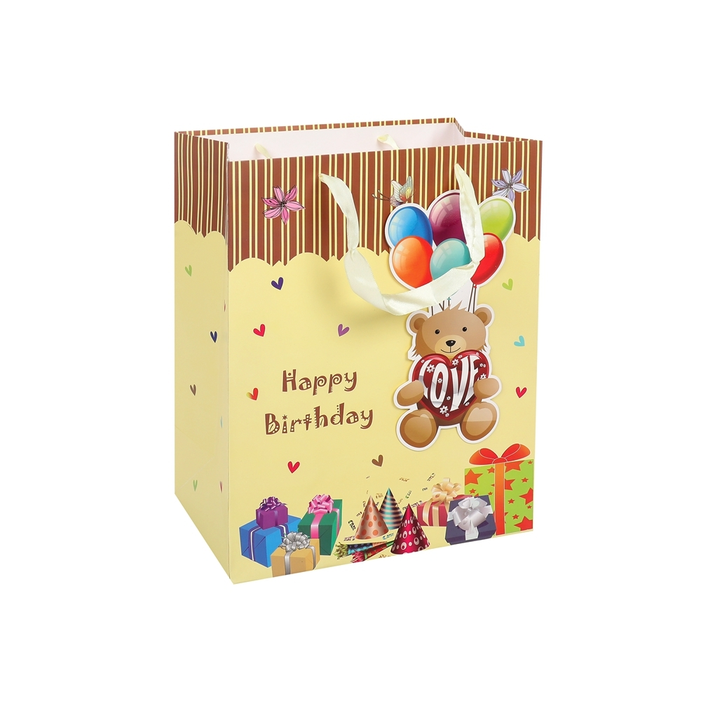 Sacchetti regalo in carta fantasia per feste di compleanno per bambini stampati con cartoni animati personalizzati con manici in corda 1