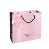 Sacs d'emballage en papier Kraft à rayures rectangulaires roses, Design Simple, offre spéciale 1