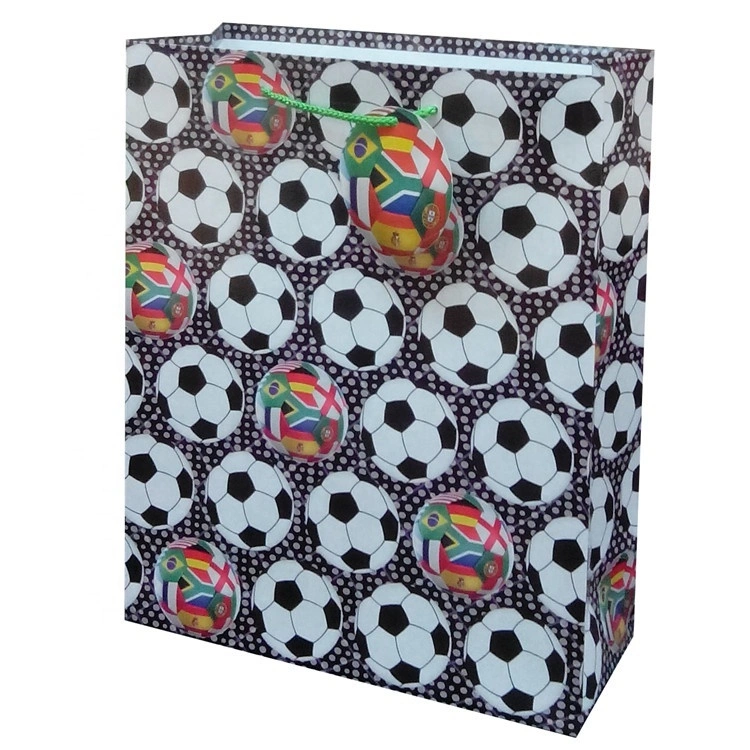 New Products Durable Printing Sports Paper Shopping Gift Bag With Rope Handle 1