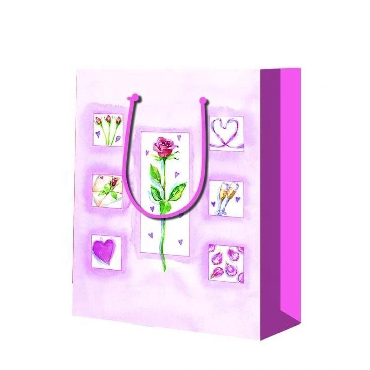 Wholesale Nice Fashionable Large Capacity Paper Gift Bag Printing Butterfly For Birthday 1