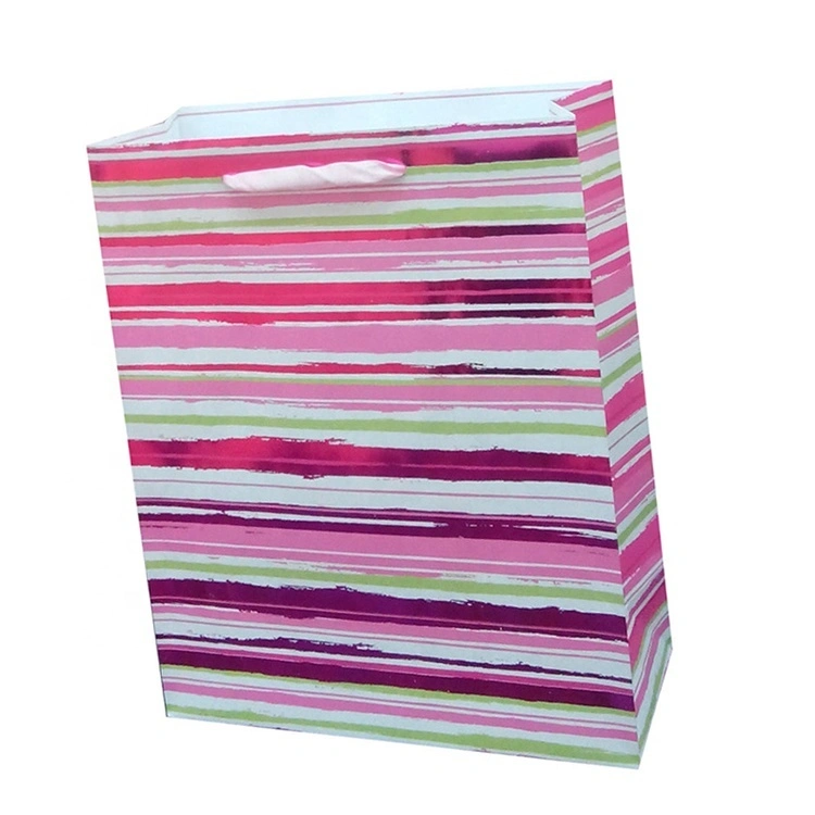 Reusable Embossing Beautiful Foldable Durable Party Paper Bag With Handles 1