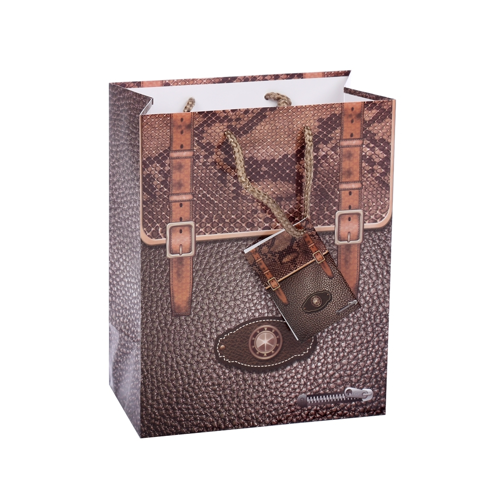 Cheap Personalized Foldable Square Bottom Shopping Paper Gift Bag 1