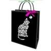 New Design Strong High Quality Blue Bowknot Customized Printed Square Cute Paper Bags 2