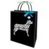 New Design Strong High Quality Blue Bowknot Customized Printed Square Cute Paper Bags 1