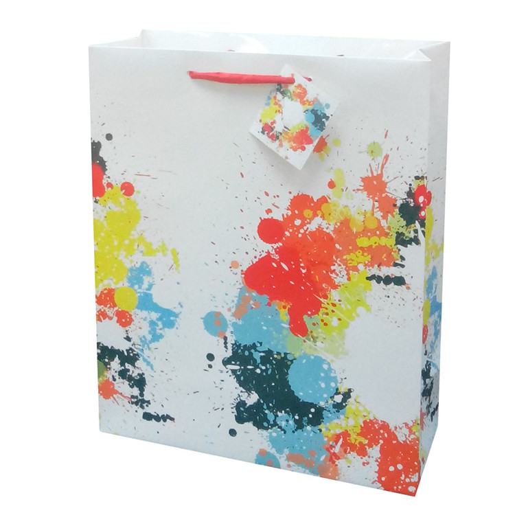 Top Quality Reusable Durable Kraft Custom Craft Paper Bag With Rope Handles 4