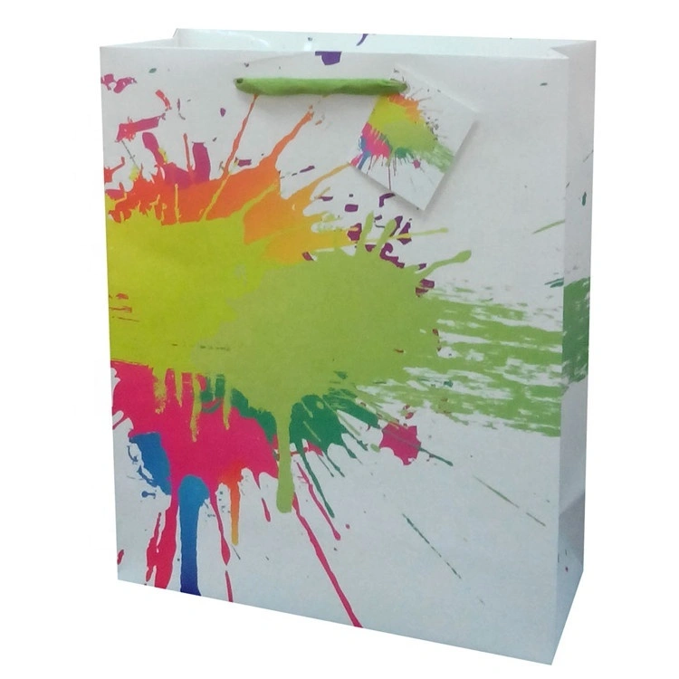 Top Quality Reusable Durable Kraft Custom Craft Paper Bag With Rope Handles 1
