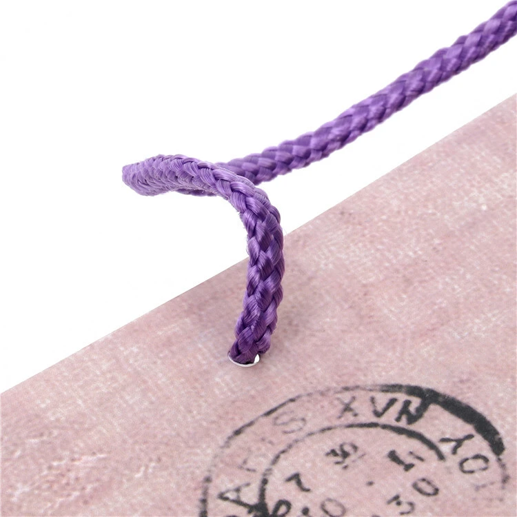 Vendi bene Sacchetto regalo in carta CMYK durevole ed ecologico 3D con manico in corda PP 3