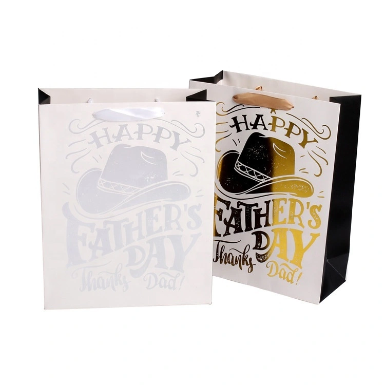 Promotional Custom Logo Printed Foldable Eco-friendly Paper Thank You Bags For Gift Wrapping 1