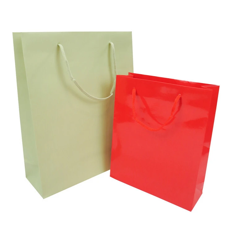 Wholesale Custom Print Shopping Packaging Kraft Paper Bag Kraft Paper Tote Bag With Handle 3
