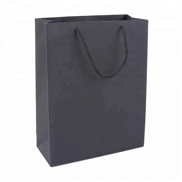 Los fabricantes personalizaron la bolsa de regalo de papel revestido mediana con asa 1