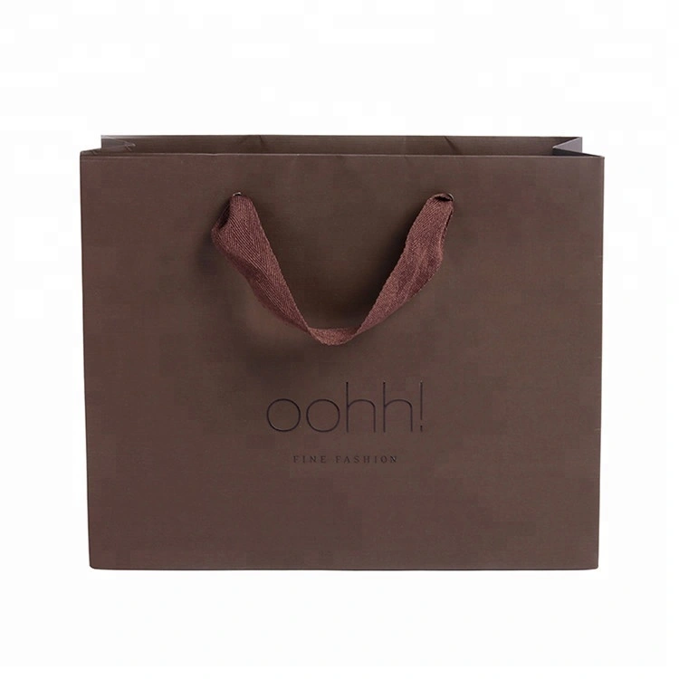 Flat Paper Handle Customized Design Shopping Printed Customized Paper Gift Bag 1