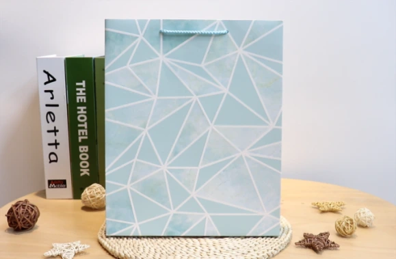 Hot Selling Eco-Friendly Embossing Fancy Daily Shopping Gift Paper Bag 1