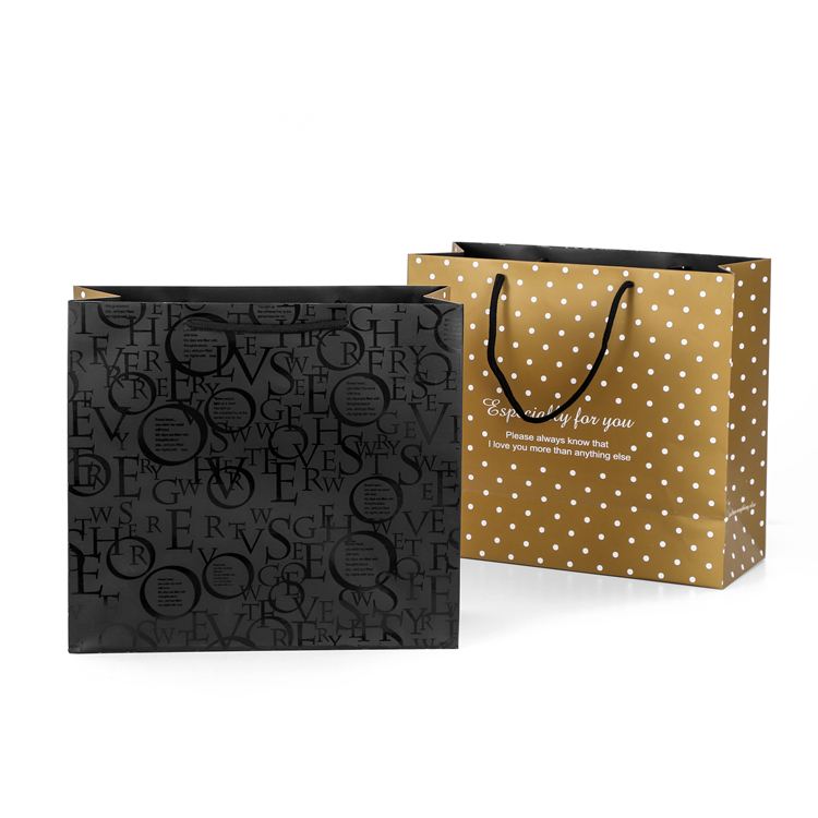 FSC audit fashion design Uv finishing matt lamination daily gift paper bag 1