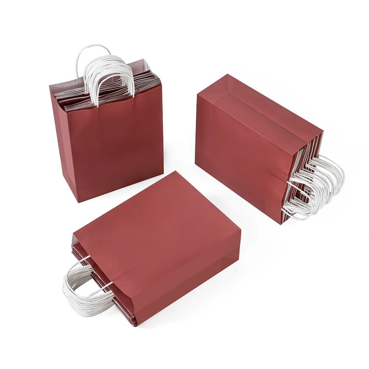 Jialan Package bulk brown bags with handles for sale for shopping in supermarkets 4
