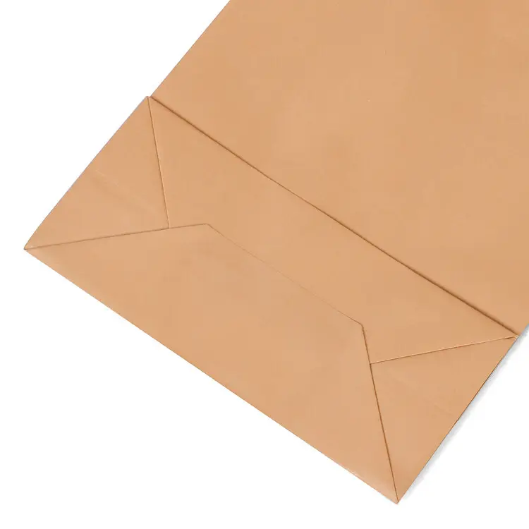 Acquista sacchetti di carta marrone economici con manici da un fornitore per la spesa quotidiana 3