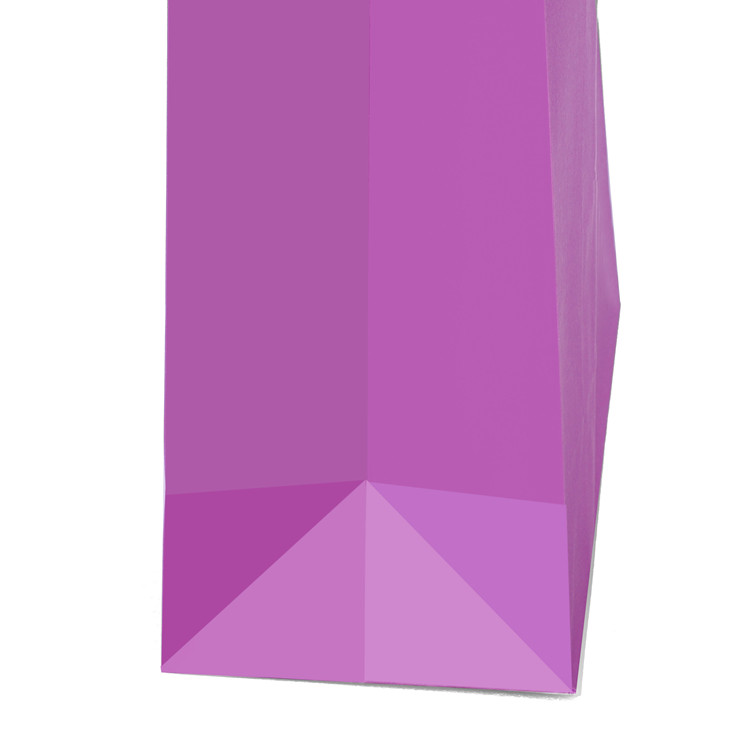 Recycled white kraft paper carrier bag with handles 3