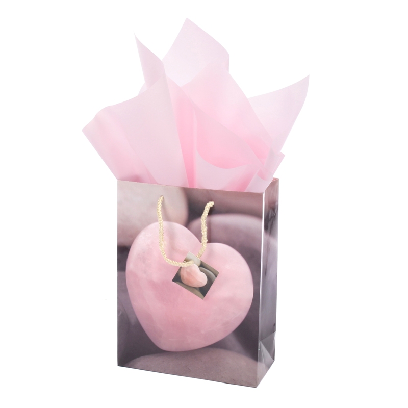 Valentines' day gift paper bag BSCI audit 157g coated paper shopping bag 1
