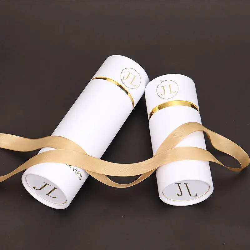 High Quality Paper Tube Tea Boxes Custom With Hot Stamping Logo 1