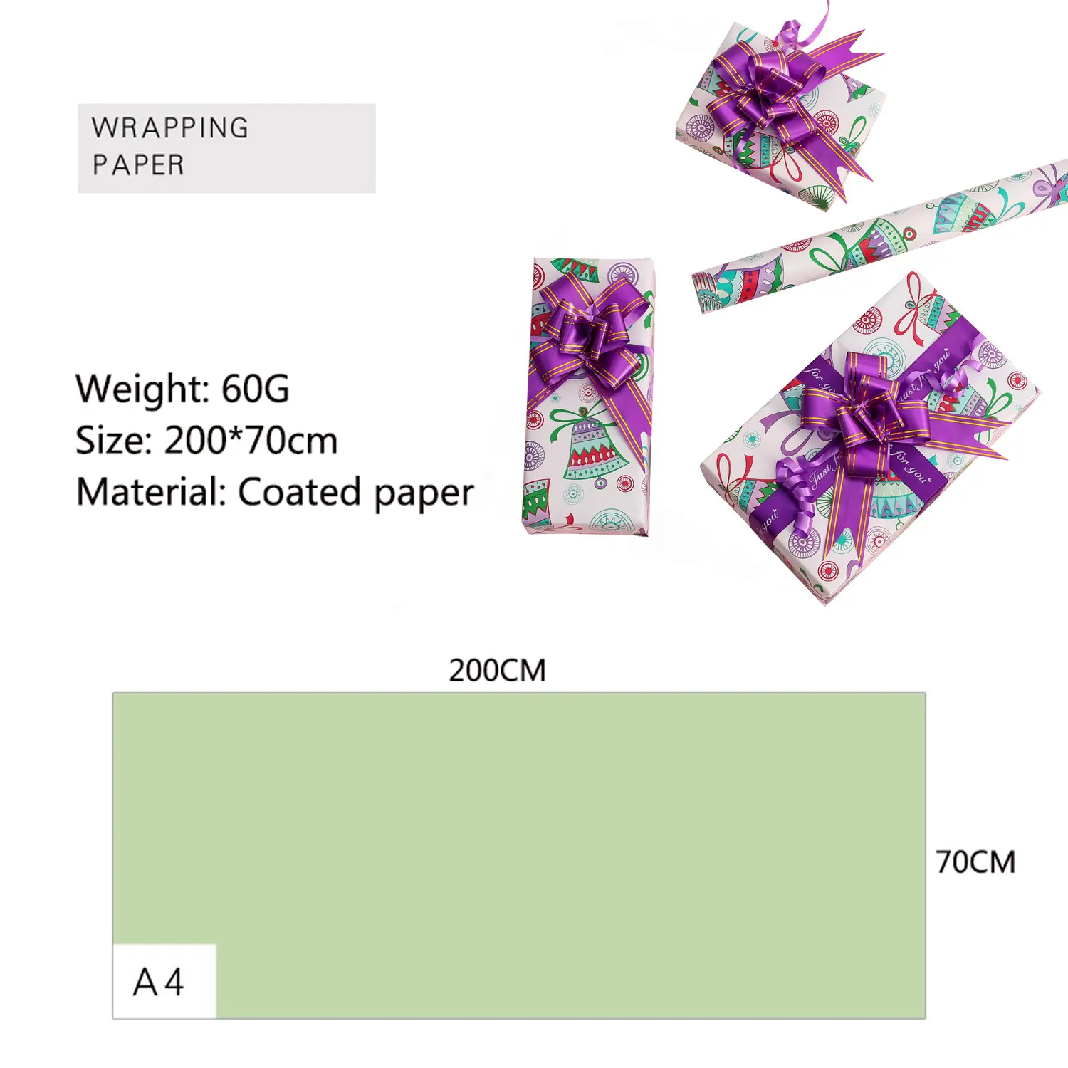 Jialan Prezzo di fabbrica dei produttori di carta regalo per pacchetti per regali di festa 2