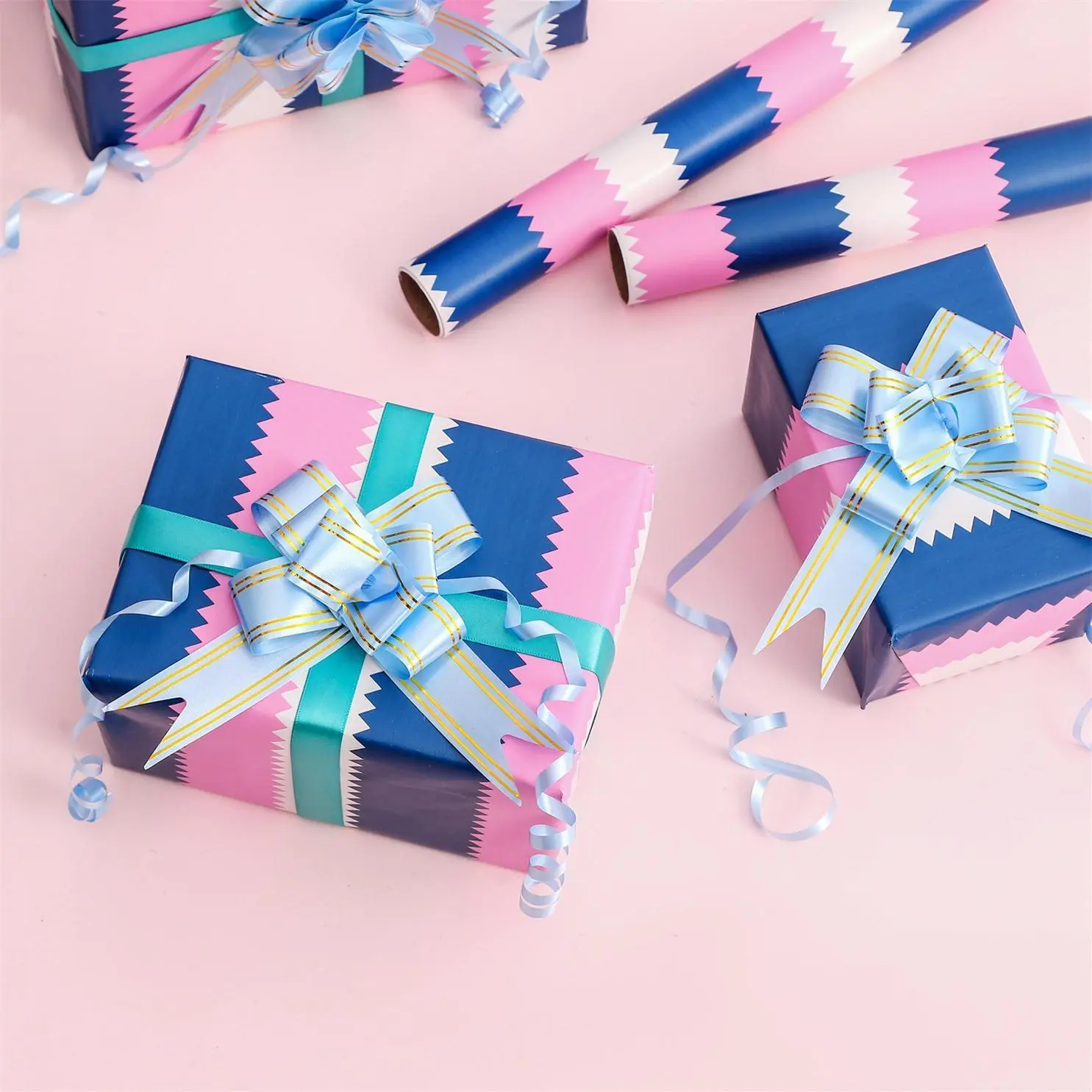 Nuevos rollos de papel de regalo impresos personalizados, precio al por mayor para paquete de regalo 2