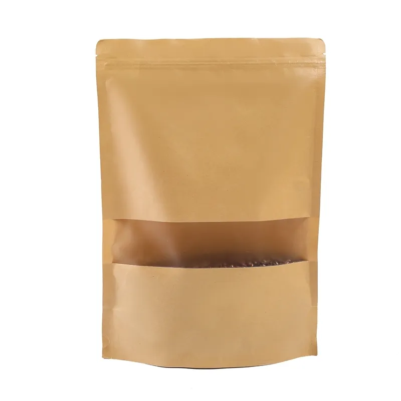 Suministro de pequeñas bolsas de papel marrón personalizadas con asas para tiendas de ropa 3