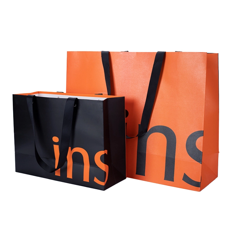 luxury custom print packaging paper bags with logo print 1